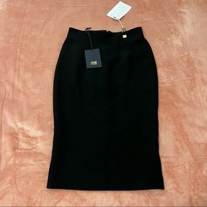 Roberto Cavalli Class Black Pencil Women Skirt
